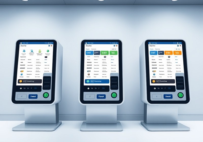 Remote diagnostics screen for a self-service terminal